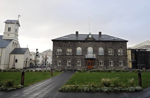 Parlement islandais à Reykjavík | Crédits photo -- Olivier Morin/AFP