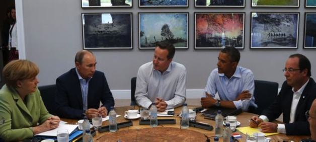 Vladimir Putin during Enniskillen’s G8, in Northern Ireland, in June 2013. In international affairs, Russia does not accept to play supporting roles anymore. Crédit DR