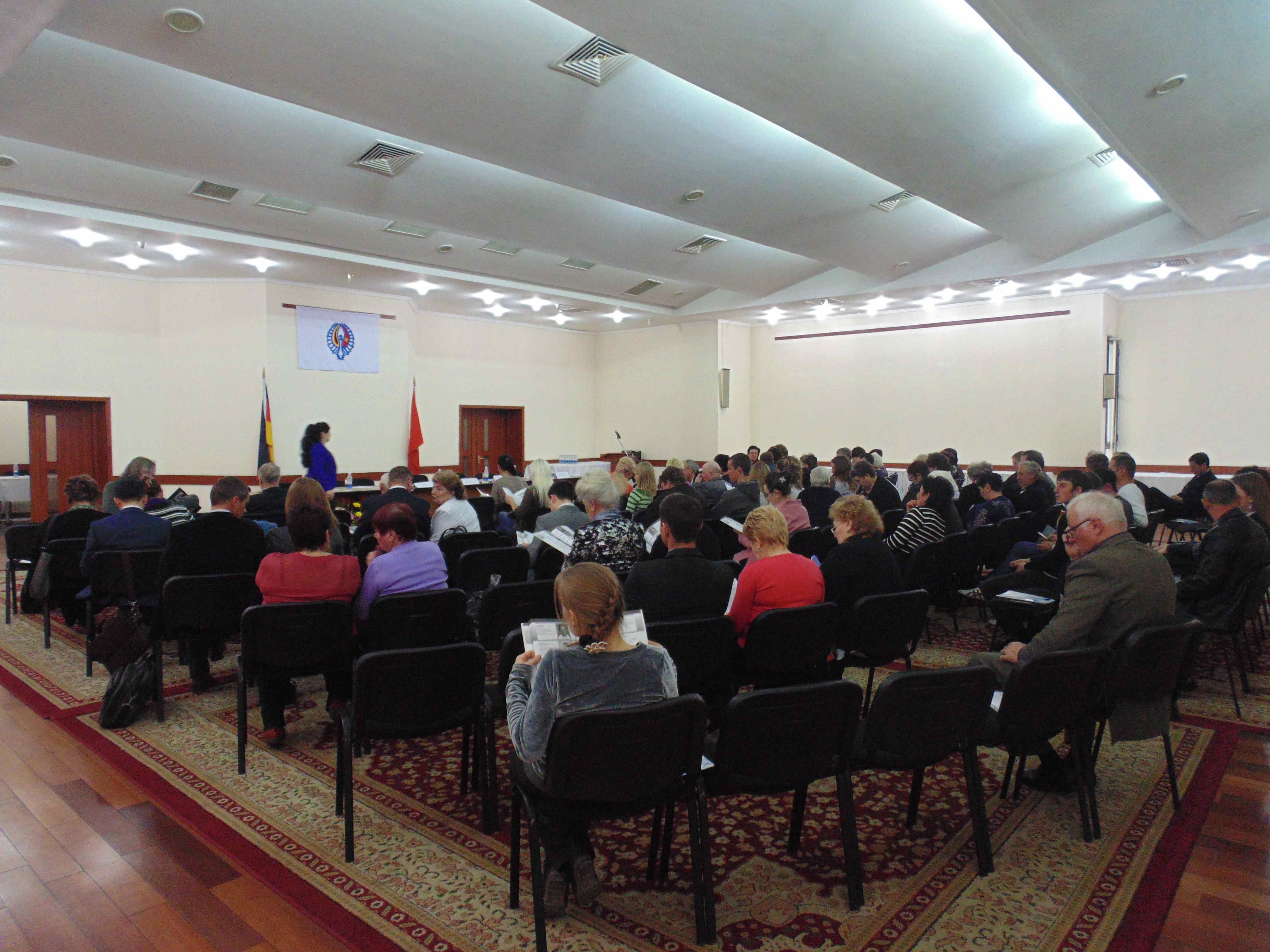 Lors du 10e congrès des Allemands du Kirghizstan, le 20 mars 2014 à Bichkek. Crédit : Aman Jumabaev